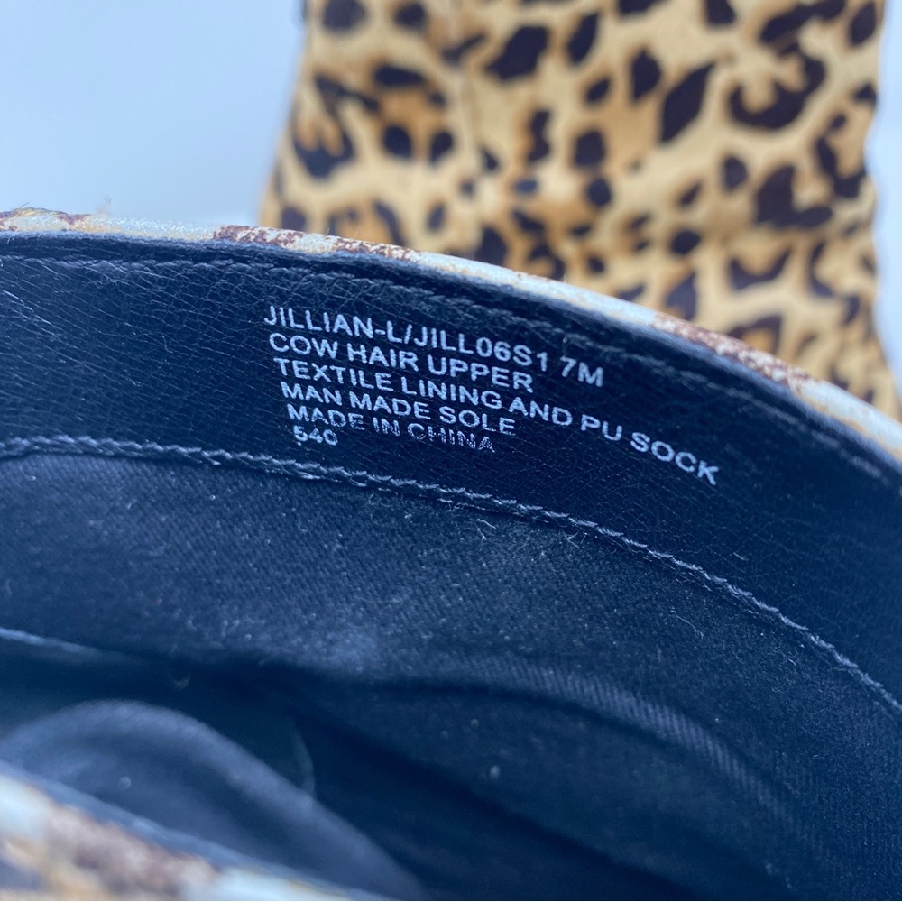 Steve Madden Cheetah Calf Hair Jillian Booties - Size 7 - Picture 4 of 7